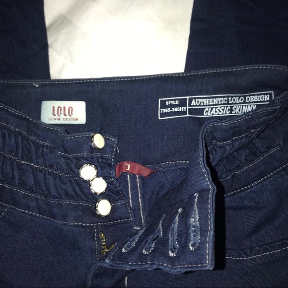 Lolol Denim Design High-Rise Classic Skinny Jeans - Picture 3 of 5